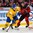 BUFFALO, NEW YORK - JANUARY 5: Sweden's Oskar Steen #29 skates with the puck ahead of Canada's Robert Thomas #27 during the gold medal game of the 2018 IIHF World Junior Championship. (Photo by Andrea Cardin/HHOF-IIHF Images)

